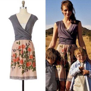RARE Anthropologie Globemallow Wrap Dress Medium